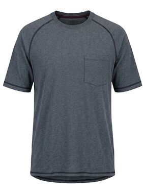 RedHead Men's Large Blue Heathered Pocket T-Shirt, EUC, 23" P2P, 28" Length